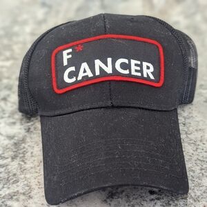 Black Baseball Cap F* Cancer